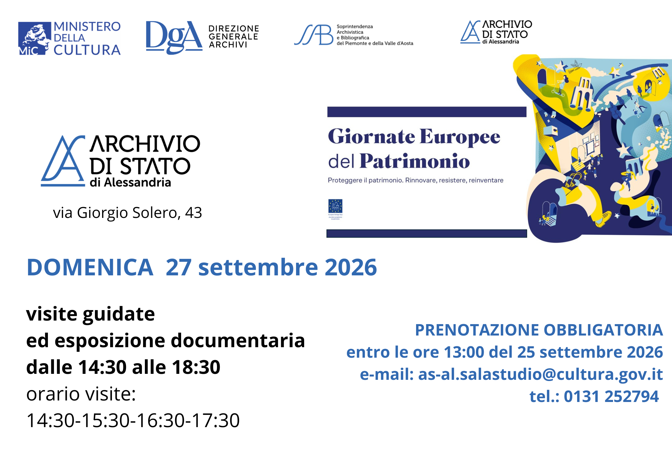 Giornate Europee del Patrimonio 2026